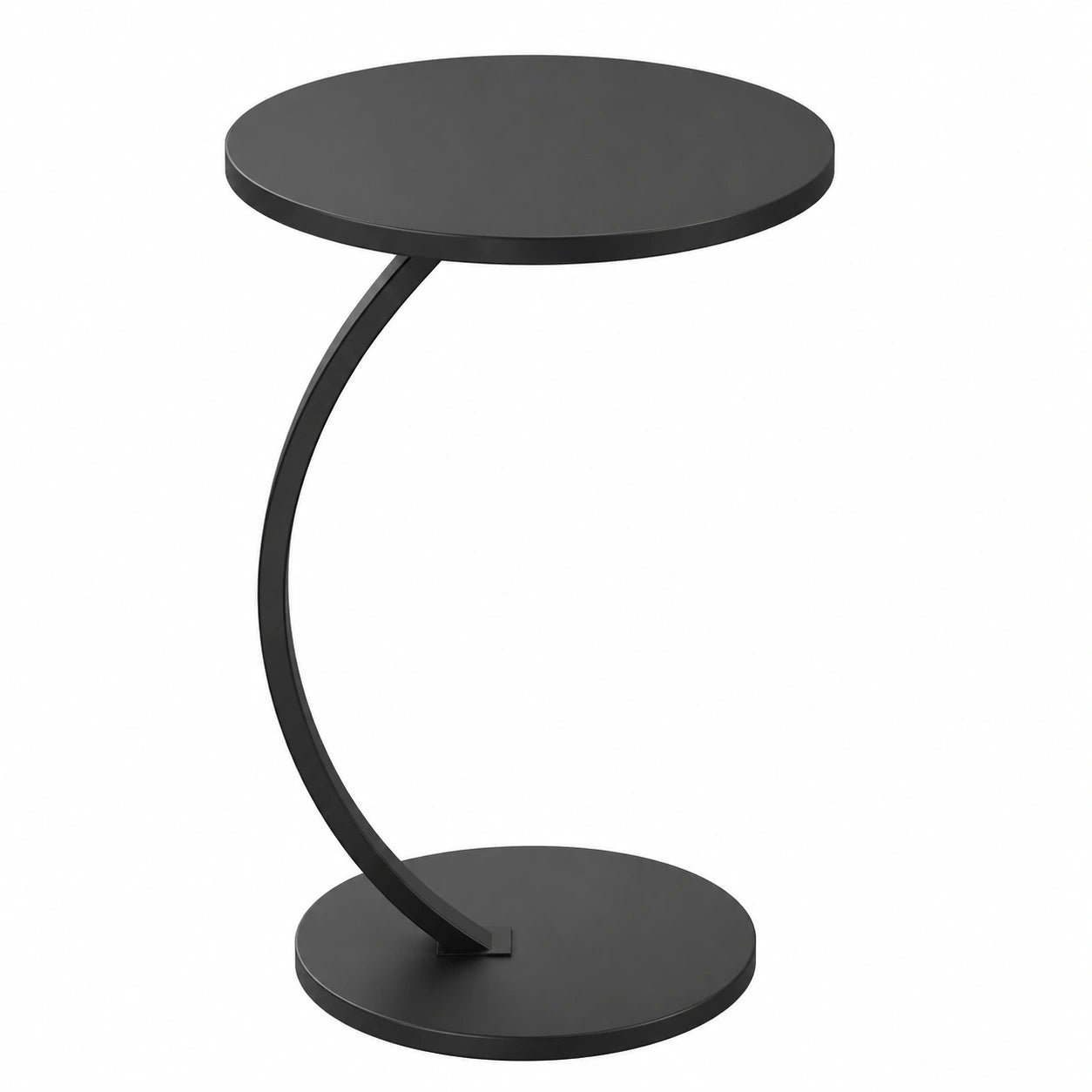 Moderner Vicco Beistelltisch Alvio in Schwarz, 40x60 cm, Vielseitig für Wohn- oder Schlafzimmer