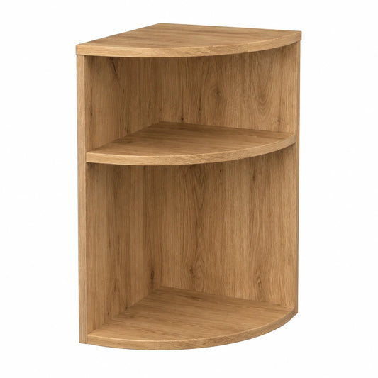 Moderner Beistelltisch aus Holzwerkstoff in Eichenoptik, 30x30x60 cm, mit Stauraum
