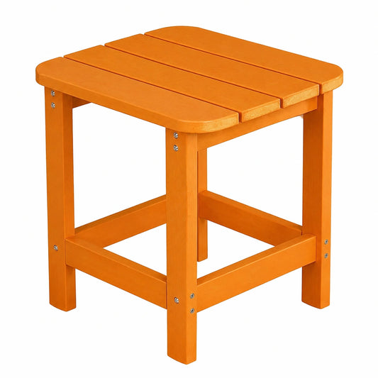 NEG Design Beistelltisch Marcy mit realistischer Holzoptik, für Innen- und Außenbereich, orange